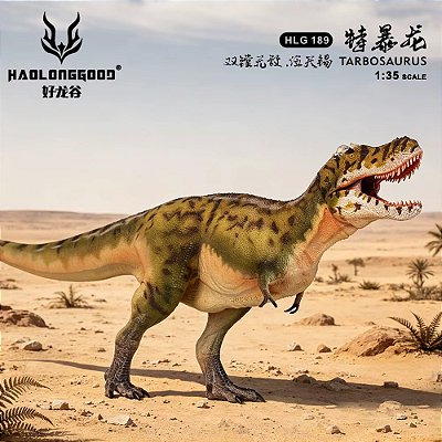 TARBOSAURUS HAOLONGGOOD VERDE 2026 "WU TIAN XI" DINOSSAURO CARNÍVORO MODELO CIENTÍFICO TARBOSSAURO