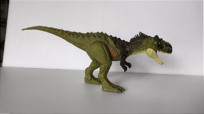 RAJASAURUS MATTEL VERDE BATTLE DAMAGE JURASSIC WORLD DOMÍNIO RAJASSAURO [USADO]