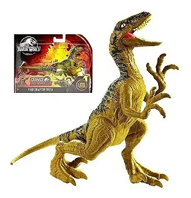 VELOCIRAPTOR MATTEL "DELTA" ATTACK PACK DINO RIVALS RAPTOR ARTICULADO [USADO]