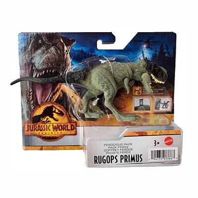 RUGOPS MATTEL 2022 FEROCIOUS PACK JURASSIC WORLD DOMÍNIO DINOSSAURO ARTICULADO [USADO]