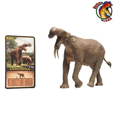 DEINOTHERIUM EOFAUNA MINIATURA ANIMAL PRÉ-HISTÓRICO MAMÍFERO ERA DO GELO ELEFANTE EXTINTO
