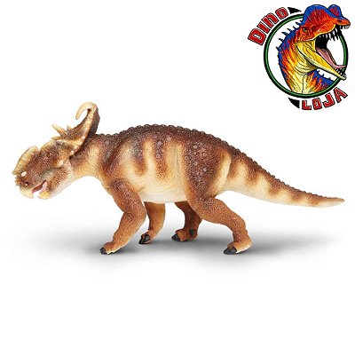 PAQUIRRINOSSAURO SAFARI LTD. MINIATURA BRINQUEDO DE DINOSSAURO RÉPLICA WILD SAFARI PACHYRHINOSAURUS