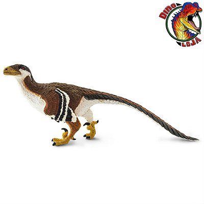 DEINONYCHUS SAFARI DINOSSAURO EMPLUMADO RAPTOR DE BRINQUEDO BONECO IMPORTADO