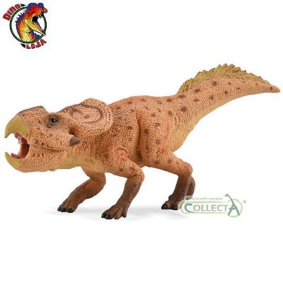 PROTOCERATOPS COLLECTA DELUXE 2020 MINIATURA DE DINOSSAURO COM CHIFRES