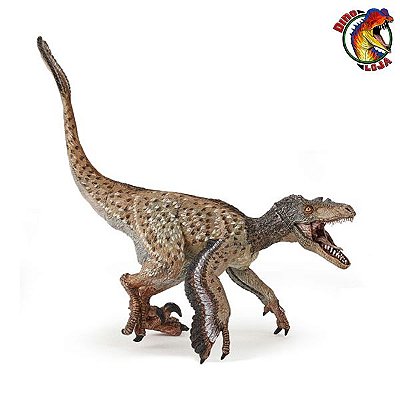 VELOCIRAPTOR PAPO EMPLUMADO 2020 BRINQUEDO DE DINOSSAURO MINIATURA RÉPLICA IMPORTADA