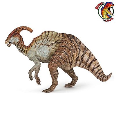 PARASSAUROLOFO PAPO LISTRADO 2020 BRINQUEDO RÉPLICA DE DINOSSAURO MINIATURA