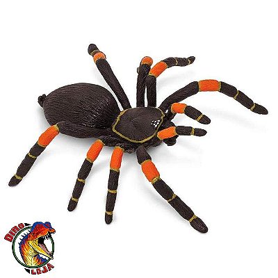 TARANTULA DO JOELHO LARANJA SAFARI LTD INCREDIBLE CREATURES MINIATURA DE ANIMAL