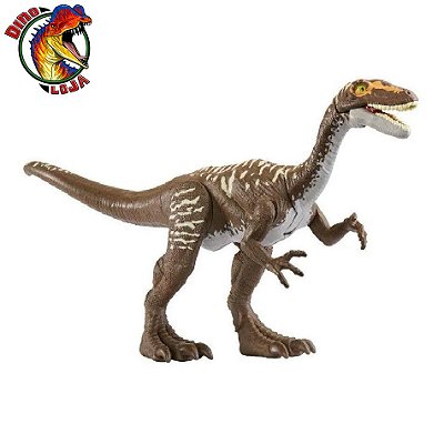 ORNITHOLESTES CONJUNTO DE ATAQUE MATTEL  JURASSIC WORLD PRIMAL ATTACK