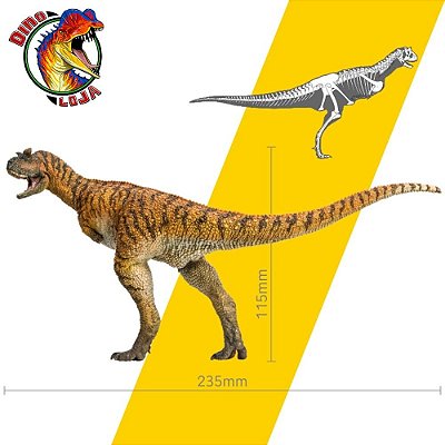 CARNOTAURUS PNSO DOMINGO RÉPLICA DE DINOSSAURO CARNÍVORO COM CHIFRE MINIATURA CARNOTAURUS