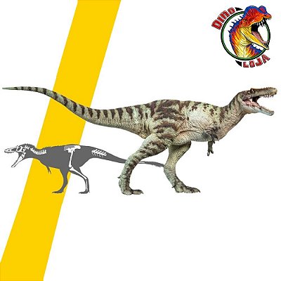 QIANZHOUSAURUS PNSO A-SHU DINOSSAURO MINIATURA EM PLÁSTICO PINÓQUIO REX