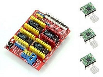 Kit CNC V1 - Shield CNC + Drivers A4988