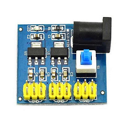 Fonte de Tensão Step Down 12V / 5V / 3.3V DC