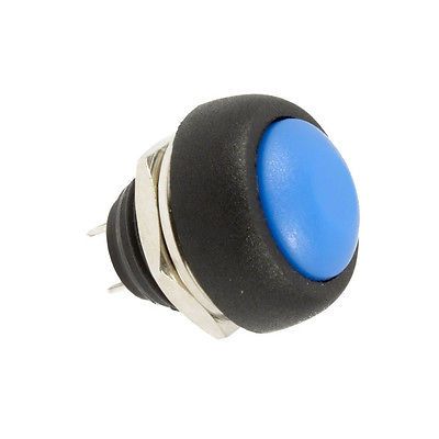 Push Button Pulsante 12mm Impermeável Azul