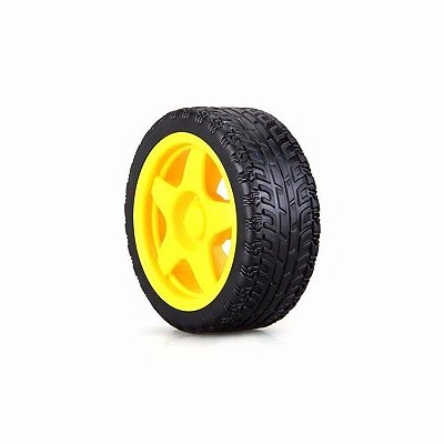 Roda 68mm para Chassi Robótica