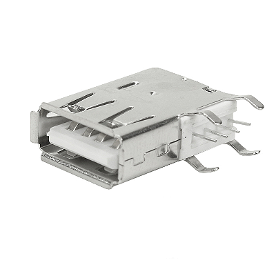 Conector Usb Fêmea 90° com Trava