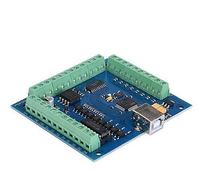 Placa Interface Controladora para CNC 4 Eixos USB para Mach3