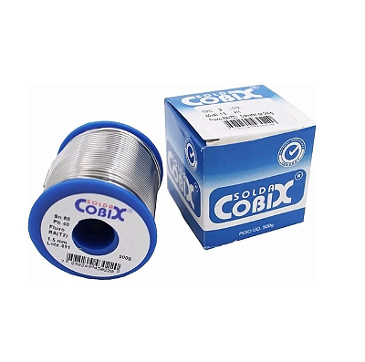 Estanho para Solda Cobix Rolo 500g 0.5mm