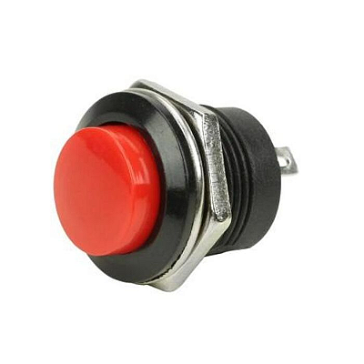 Chave Push Button sem Trava R13-507 - Vermelha