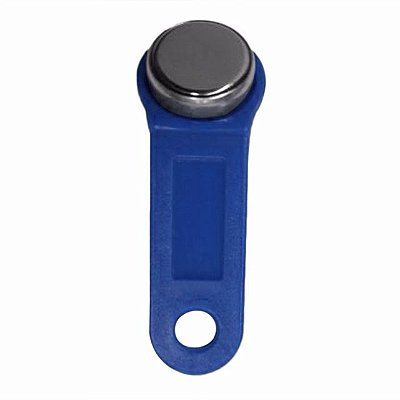 Tag iButton RW1990 64 Bits Azul - Chaveiro com Codificação Única