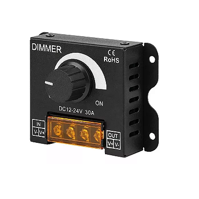 Módulo Dimmer para Iluminação 12 a 24V 30A