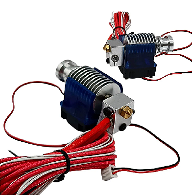 Cabeçote Extrusora Filamento Hotend Metal 1.75mm Bico 0.4mm