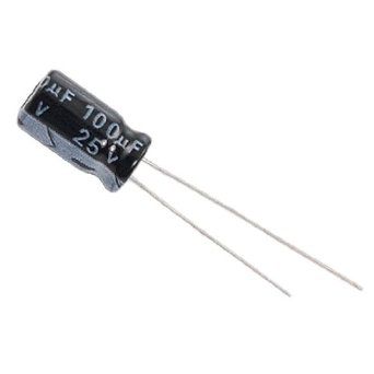 Capacitor Eletrolítico 100uF 25V