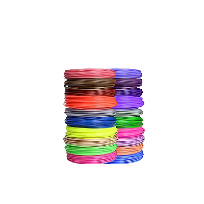 Kit Refil de Filamentos PLA para Caneta 3D 20 Cores 100m