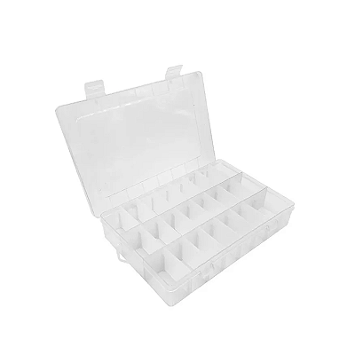 Caixa Organizadora com 24 Divisórias 19x12.5x3.3cm
