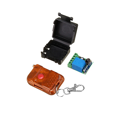 Módulo Relé 12V 1 Canal RF 433Mhz + Controle 1 Tecla