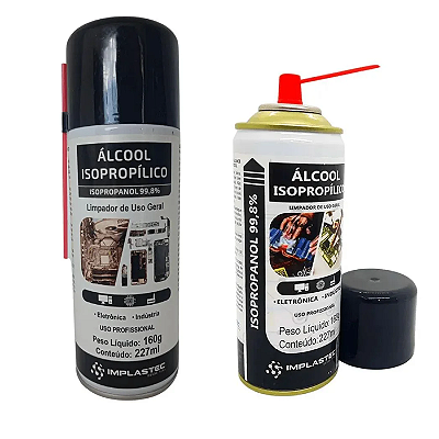 Álcool Isopropílico 99,8% em Spray Implastec 227ml