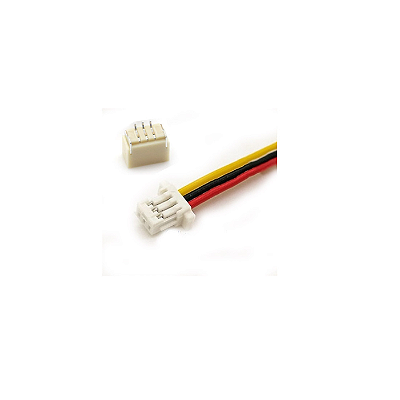 Cabo Fêmea JST SH1.0 + Conector Macho JST SH1.0 3 Vias Passo 1mm