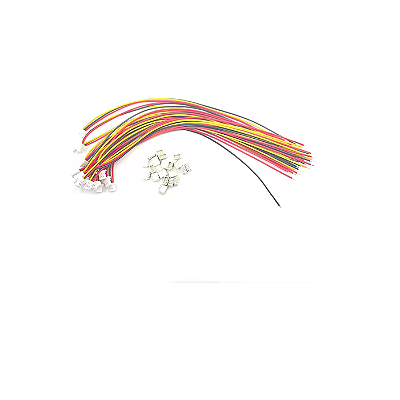 Cabo Fêmea JST SH1.0 + Conector Macho JST SH1.0 4 Vias Passo 1mm