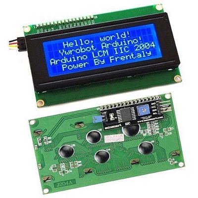 Display Lcd 20x4 com Adaptador I2C Backlight Azul