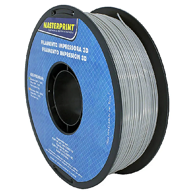 Filamento ABS Premium Masterprint 1Kg 1.75mm Cinza
