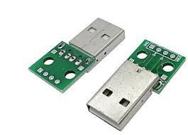 Módulo Conector Usb Macho para DIP-4