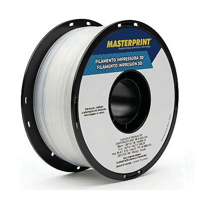 Filamento PETG Masterprint 1Kg 1.75mm Branco PCV Indoor