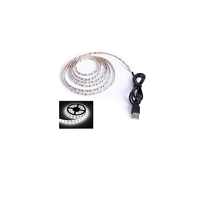 Fita de Led Branco Frio 50cm 5V Usb