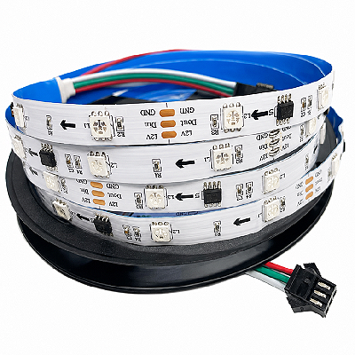 Fita LED RGB Endereçável WS2811 5050 IP30 - 1 metro