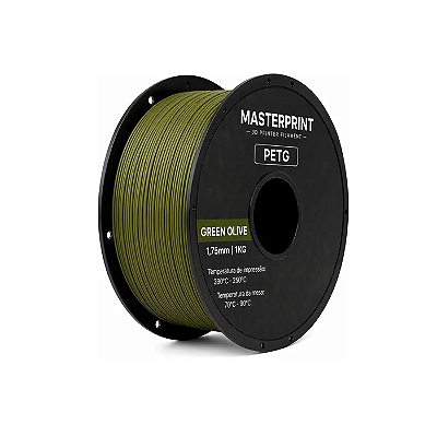 Filamento PETG Masterprint 1Kg 1.75mm Green Olive