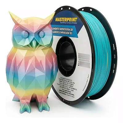 Filamento PLA Silk Rainbow 1Kg 1.75mm Masterprint