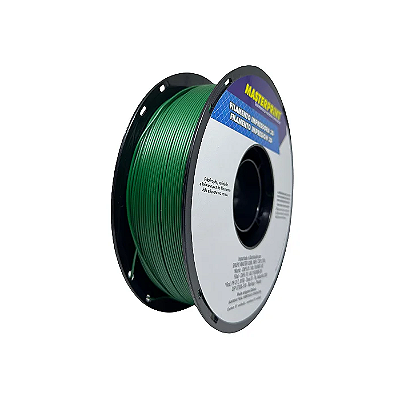 Filamento PLA Cor Verde Escuro 1Kg 1.75mm Masterprint