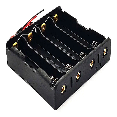 Suporte para Bateria 18650 4 Slots em Paralelo