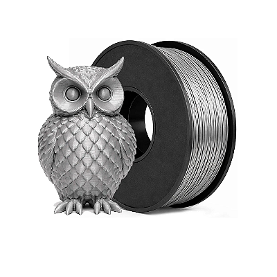 Filamento PLA Cinza Metálico 1Kg 1.75mm Masterprint