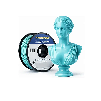 Filamento PLA Azul Tiffany 1Kg 1.75mm Masterprint