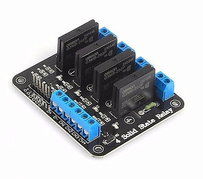 Módulo Relé de Estado Sólido SSR 4 Canais 5V