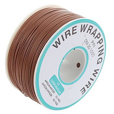Fio Wire Wrap 30AWG Marrom - Venda por Metro