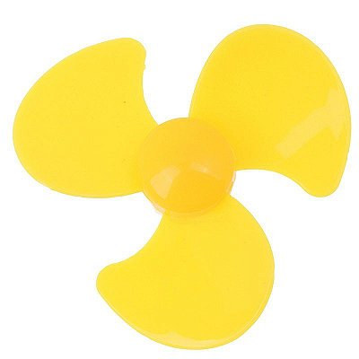 Micro Ventilador Hélice para Motor DC Amarelo