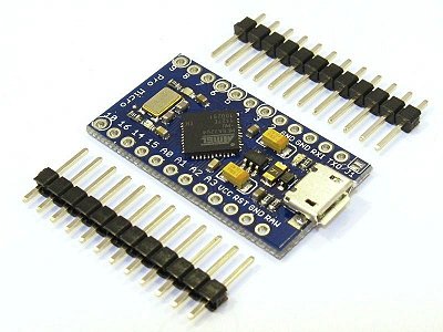 Placa Microcontrolador ATMEGA32U4 5V 16Mhz (Compatível com Arduino Pro Micro)