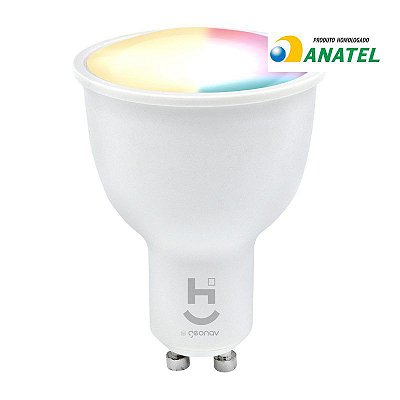 Lâmpada Led RGBW Dicróica Wifi Inteligente