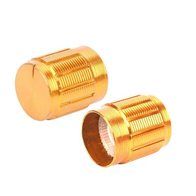 Knob Metálico 6mm Dourado